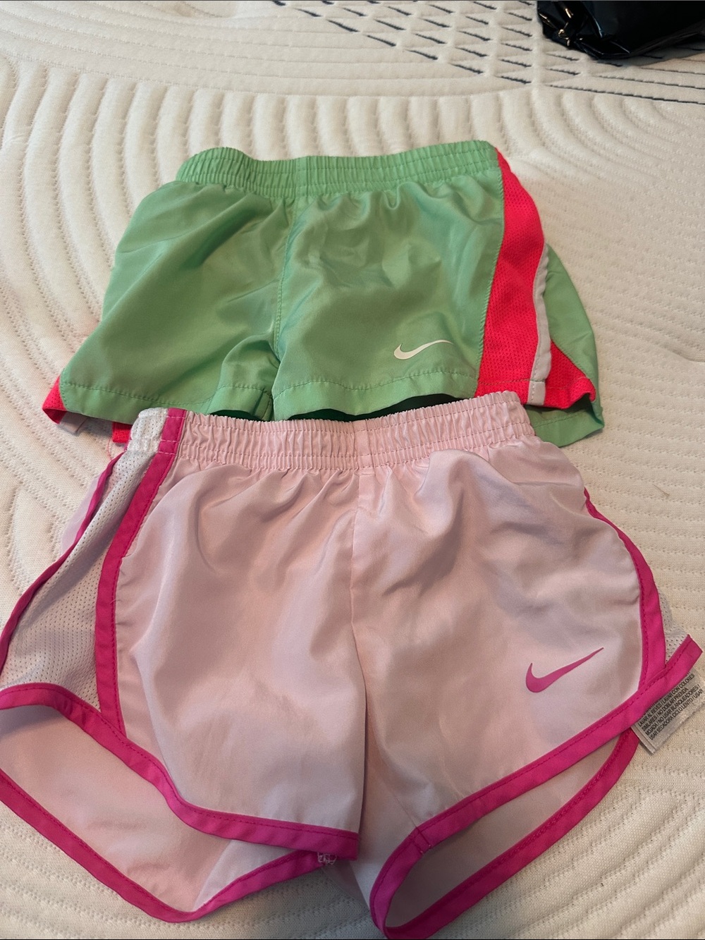 Nike Toddler Girl Athletic Shorts - Pink and Green